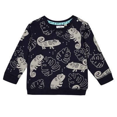 Baby boys' chameleon print sweater
